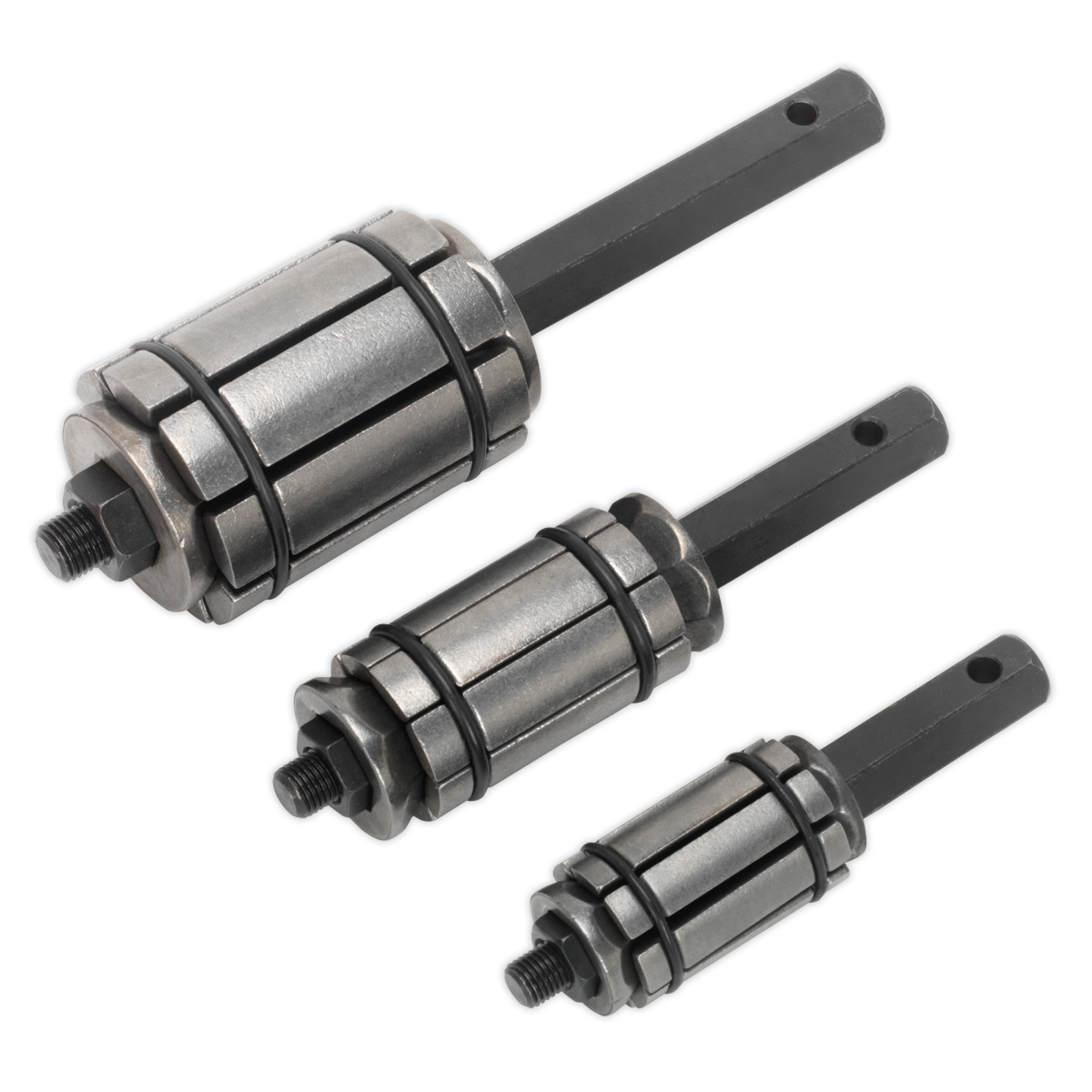 Sealey Exhaust Pipe Expander Set Removes Dents & Clamp Marks 3 Pieces VS1668