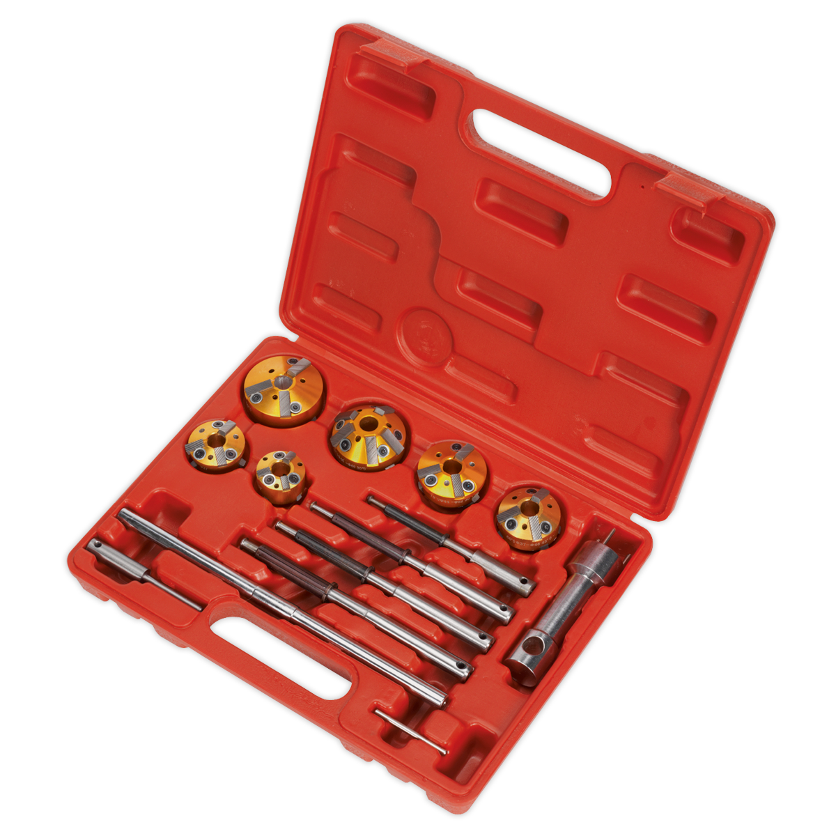 Sealey Valve Seat Cutter For Re-Cutting Inlet/Exhaust With Case 14 Pieces VS1825