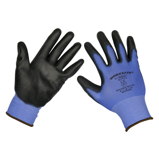 Sealey Lightweight Precision Grip Workshop Safety Gloves Large - Pair 9117L