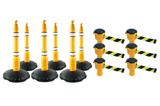 LASER 9032 Barrier Tape Plastic Banderole High Visibility Workshop Yellow/Black