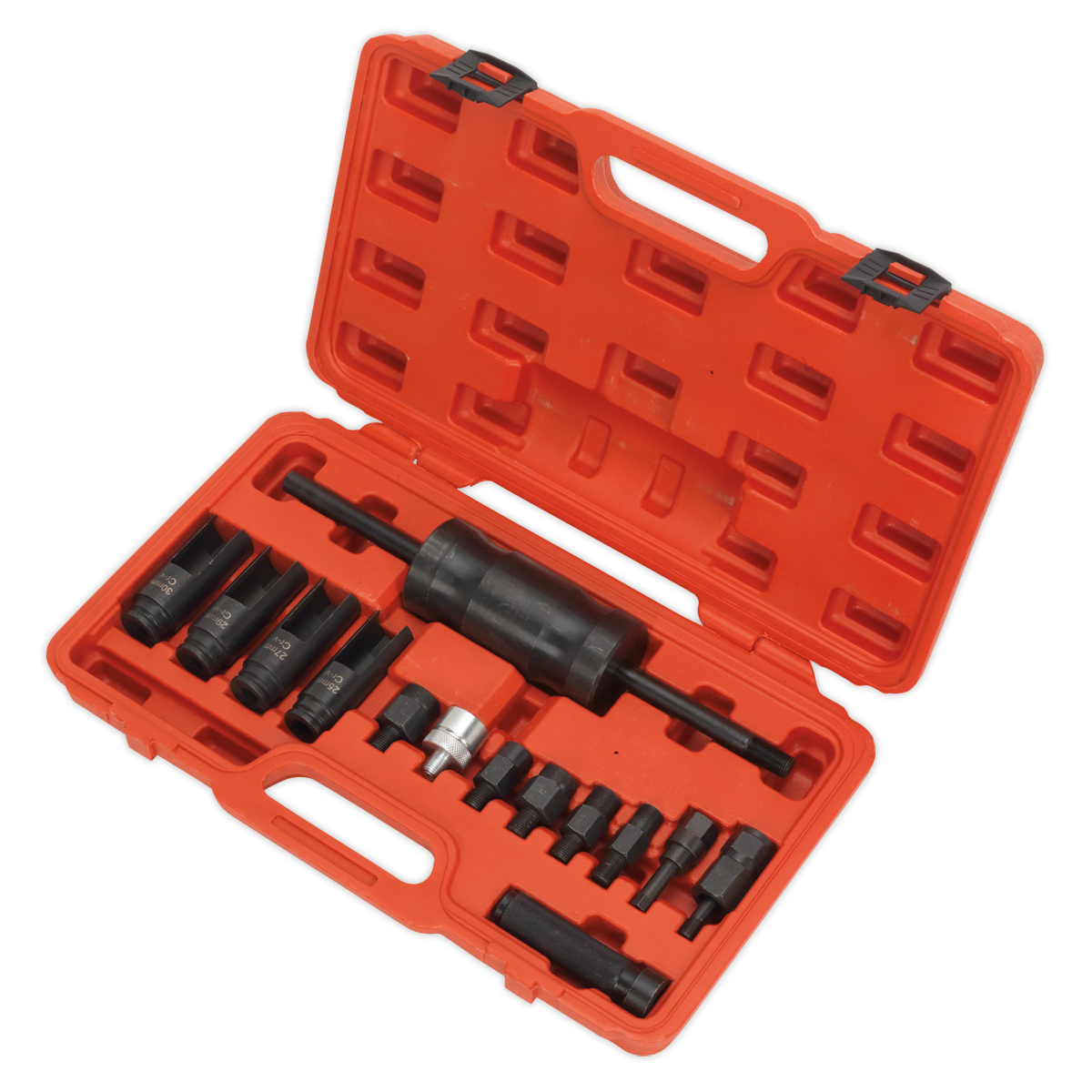 Sealey Diesel Injector Puller Set For Bosch Delphi Denso & Siemens 14pc VS2059