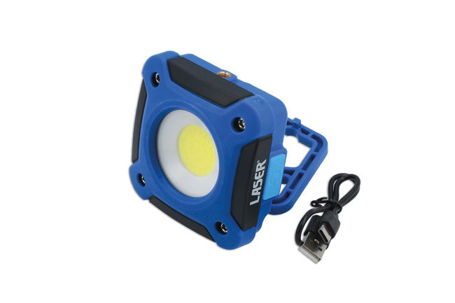 LASER 9045 Mini Work Lamp 10W COB 1000 lm Fold-Out Stand Magnetic Base Tool