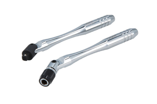 LASER 9050 Flexible Wrench Set 2pc 1/4" Drive Chrome Vanadium Steel Tool