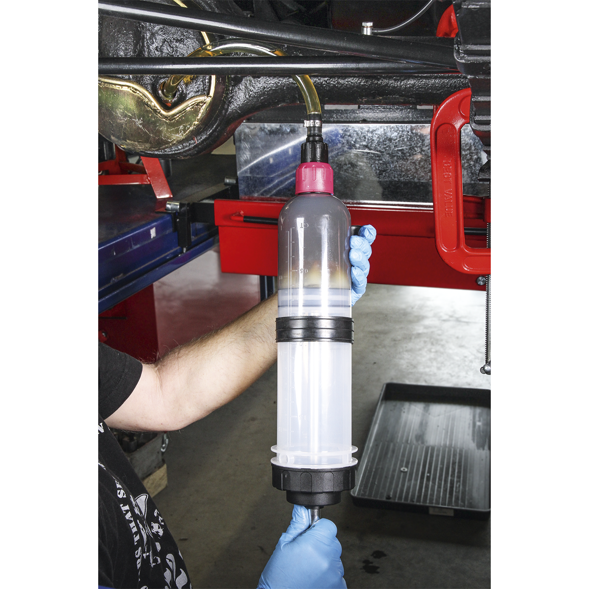 Sealey Oil Inspection Multipurpose Syringe With Viton Seal 1.5 Litres VS405