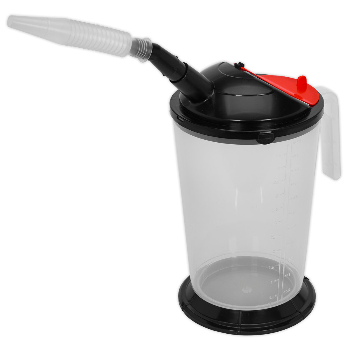 Sealey 5L Measuring Jug 5 Litre Removable Flexible Spout Oil Resistant VS563