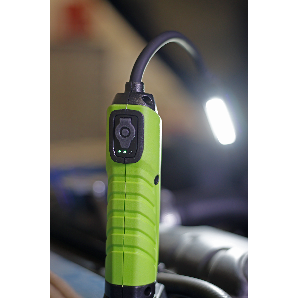 Sealey Flexi Rechargeable Green Inspection Lamp Li Ion 1 COB 1 LED LEDFLEXG