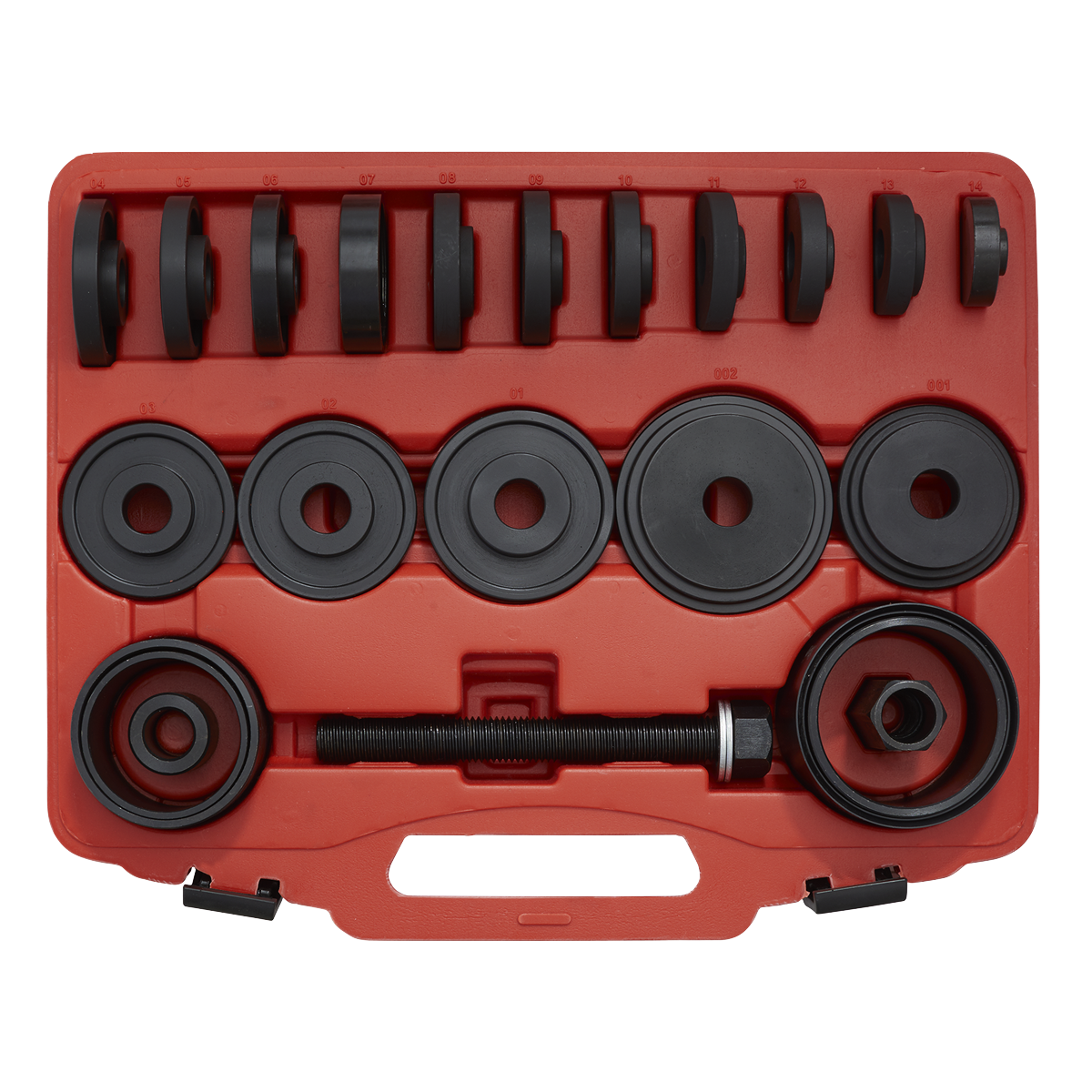 Sealey Wheel Bearing Removal Tool Kit With Heavy Duty Steel Drifts VS7020