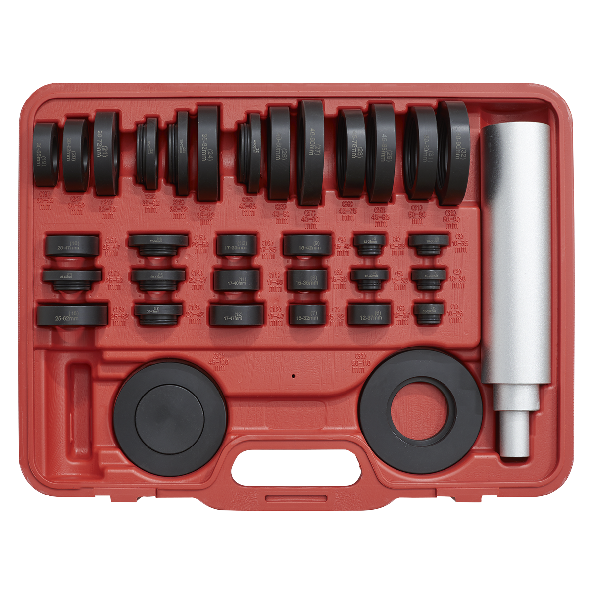 Sealey Bearing & Seal Installation Kit With 34 Nylon Drifts 37 Pieces VS7024
