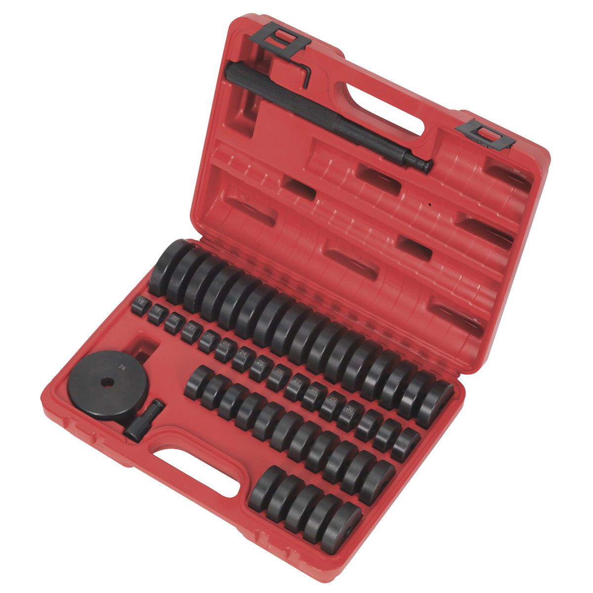 Sealey Bearing Race & Heavy Duty Steel Seal Driver Set 52 Pieces VS7032