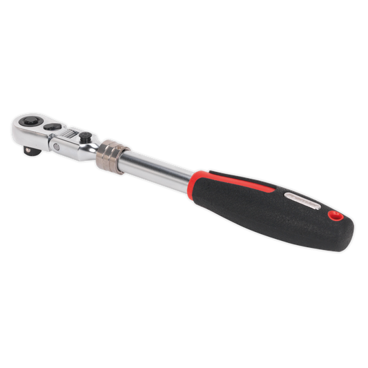 Sealey Flexi-Head Ratchet Wrench 3/8" Square Drive Platinum Series Tool AK8983