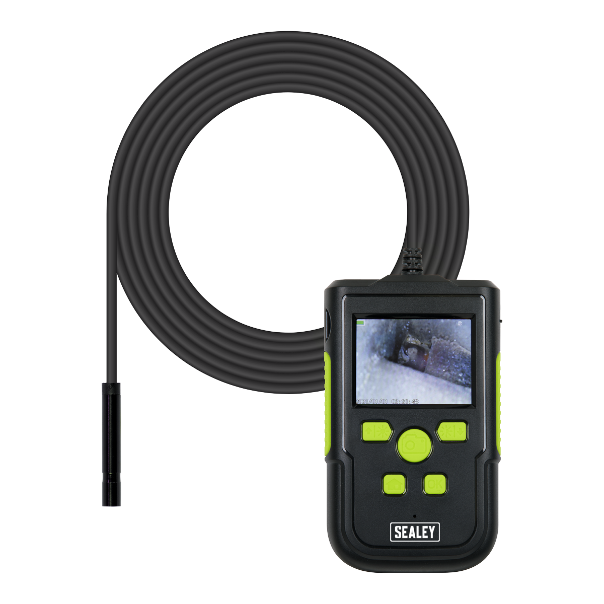 Sealey Ø8mm Camera Video Borescope With 60mm Colour LCD Screen 2m Cable VS8111