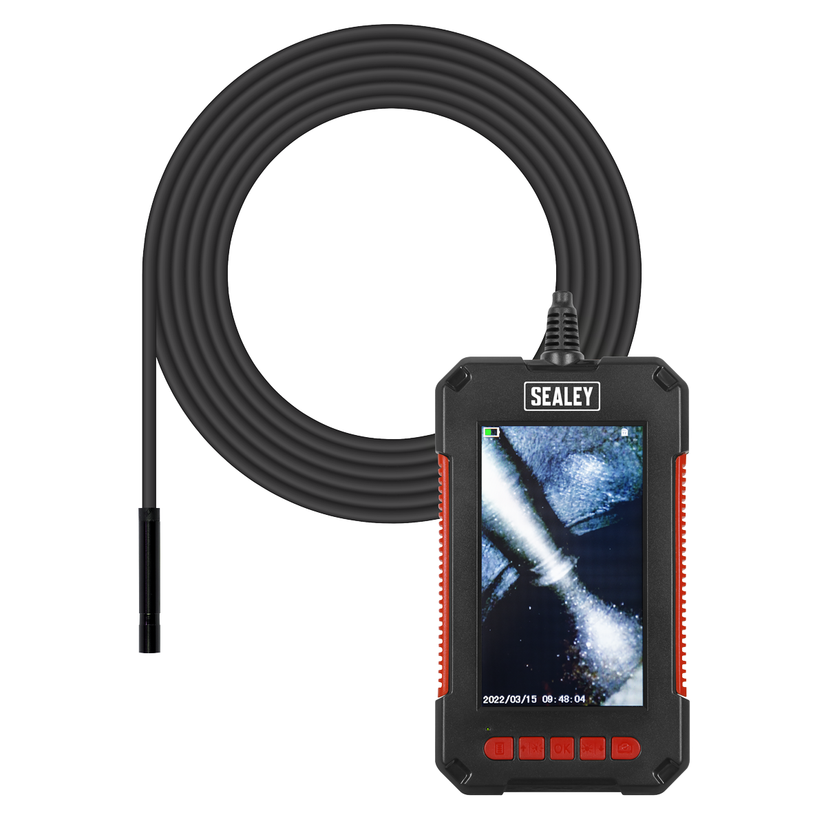 Sealey Tablet Video Borescope Ø5.5mm 2m LCD Inspection Endoscope Camera VS8115