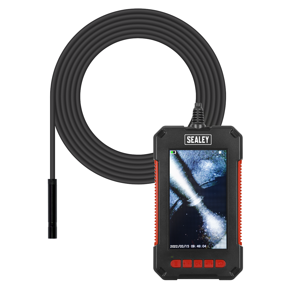 Sealey Tablet Video Borescope Ø8mm 2m LCD Inspection Endoscope Camera VS8116
