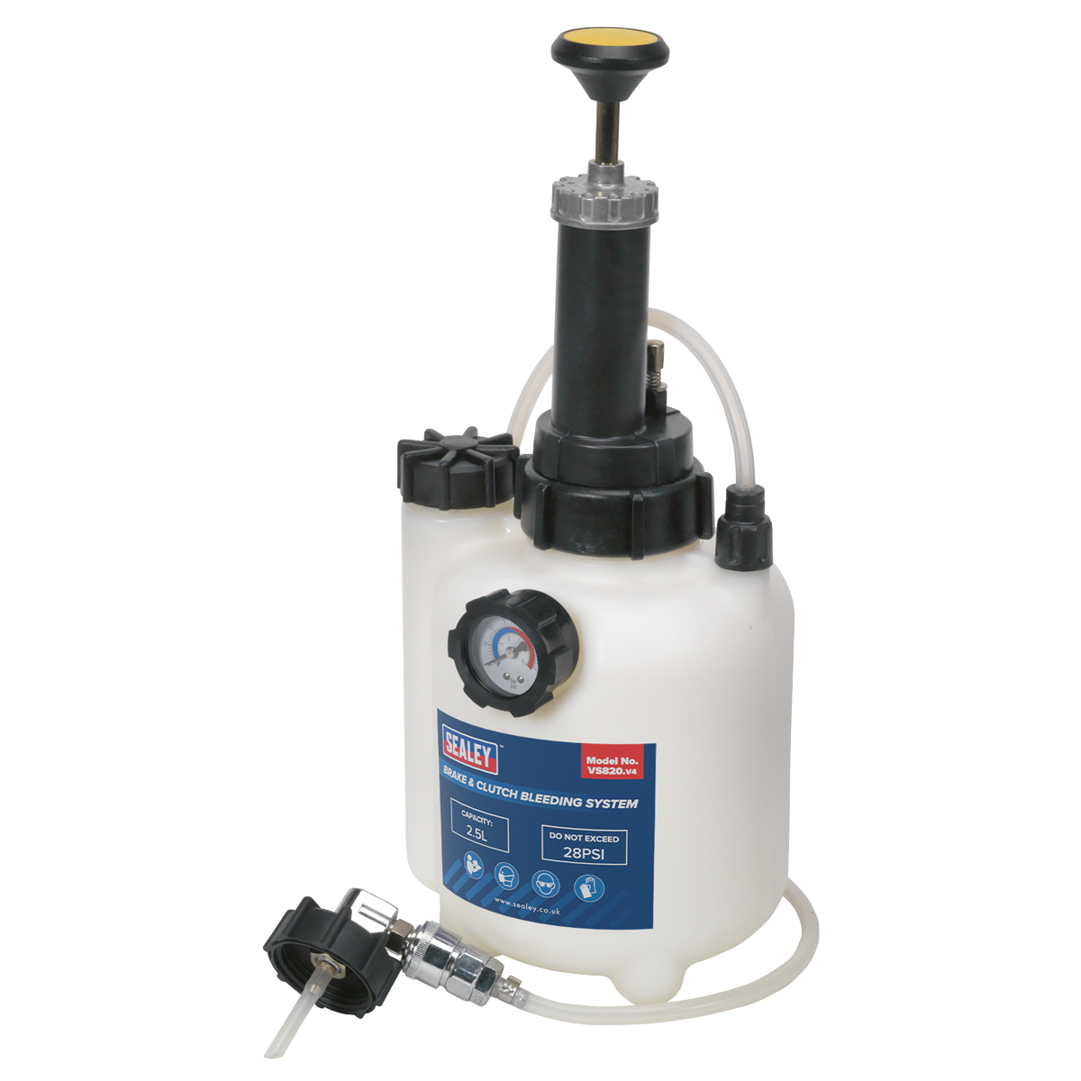 Sealey 2.5L Brake & Clutch Bleeding System For ABS Systems 2.5 Litres VS820