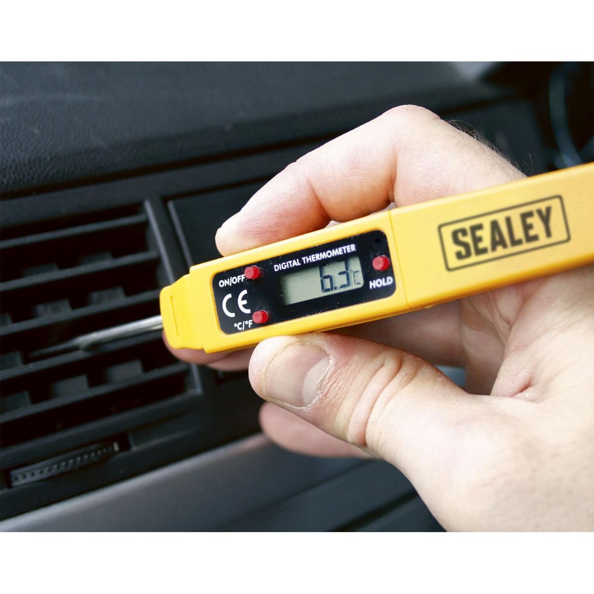 Sealey Mini Digital Thermometer -40C - +250C High Precision Auto AC VS906