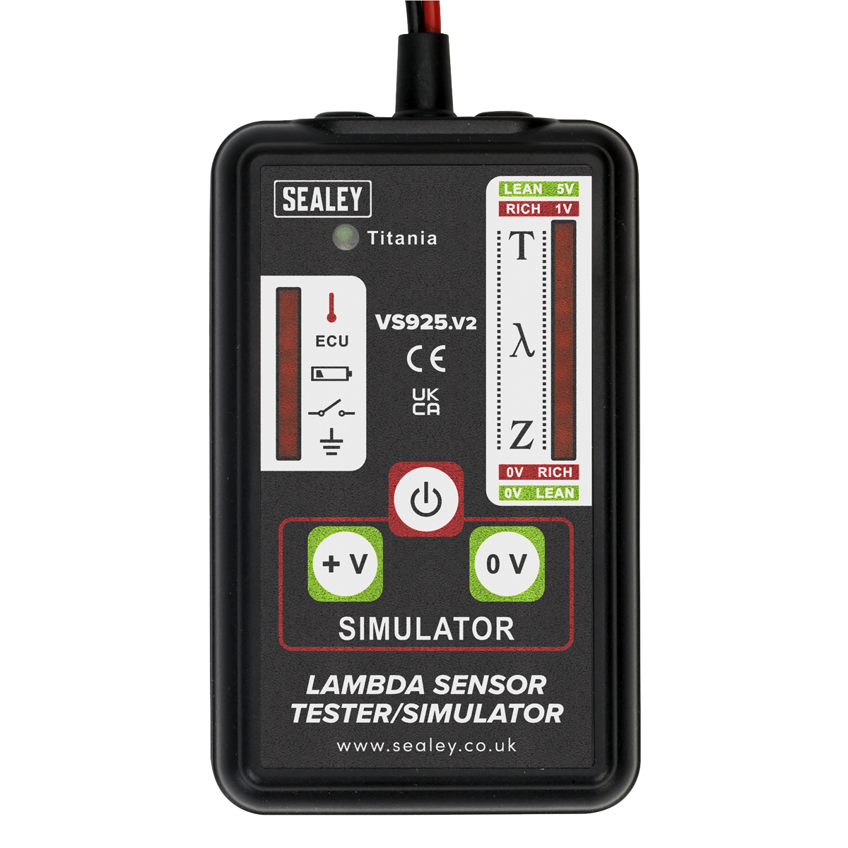 Sealey Lambda Sensor Tester Simulator With Insulation-Piercing Clip VS925