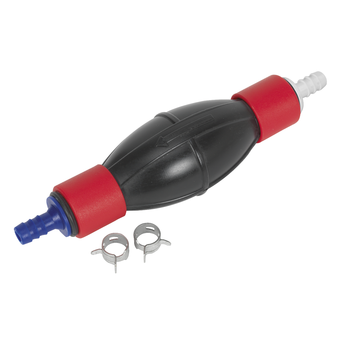 Sealey Diesel & Petrol Fuel Pump Priming Tool With 2 Fuel Pipe Clips VSE055