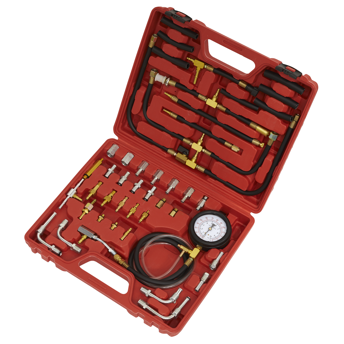 Sealey Fuel Injection Pressure Test Kit With Single High Pressure Gauge VSE212