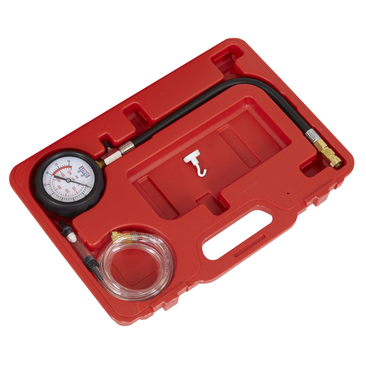Sealey Diesel Compression Gauge Hose & TDC Base Kit With Storage Case VSE3157