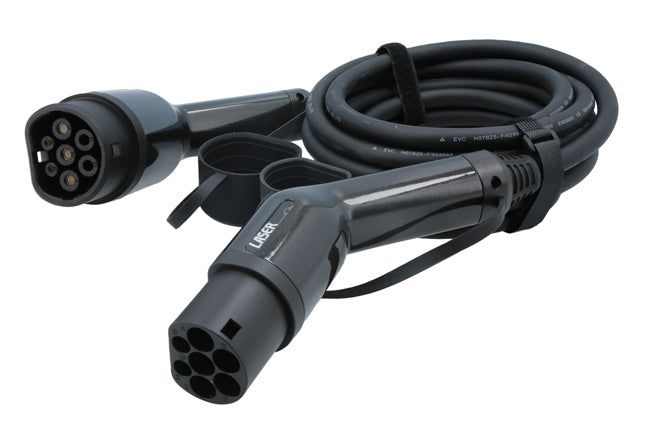 LASER 9105 EV Charging Cable 32A Single Phase Type 2 Female To Type 2 Male 7kW