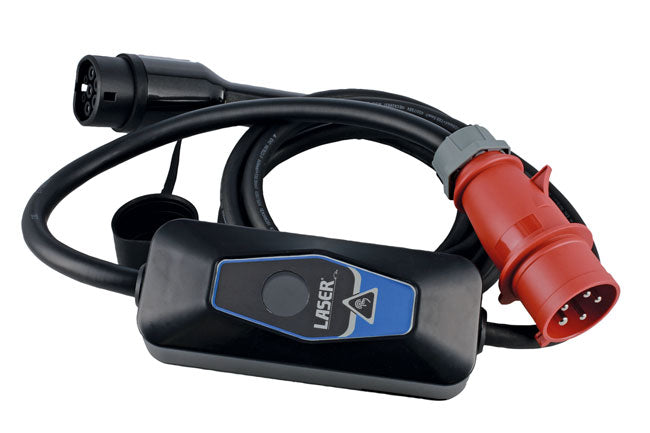LASER 9109 EV Charging Cable 32A 3 Phase Type 2 Female To CEE Plug (5 pin)