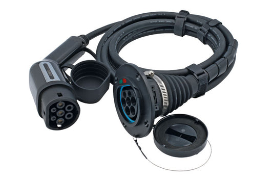 LASER 9110 EV Charging Cable 32A 3 Phase T2 Female-Commando Plug (4 pin)