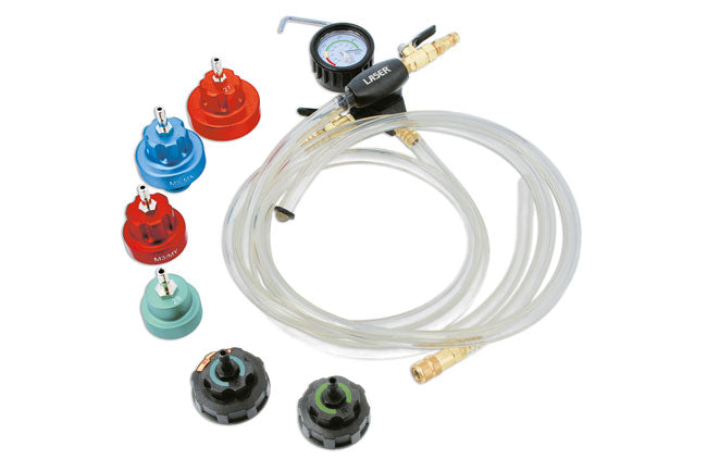 LASER 9116 Cooling System Vacuum Refill Kit For EV Hybrid ICE Vehicles Adapts