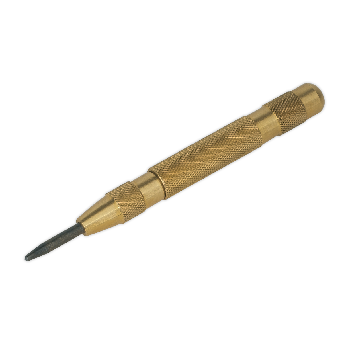 Sealey Automatic Centre Punch With Knurled Brass Barrel Length 125mm AK9121