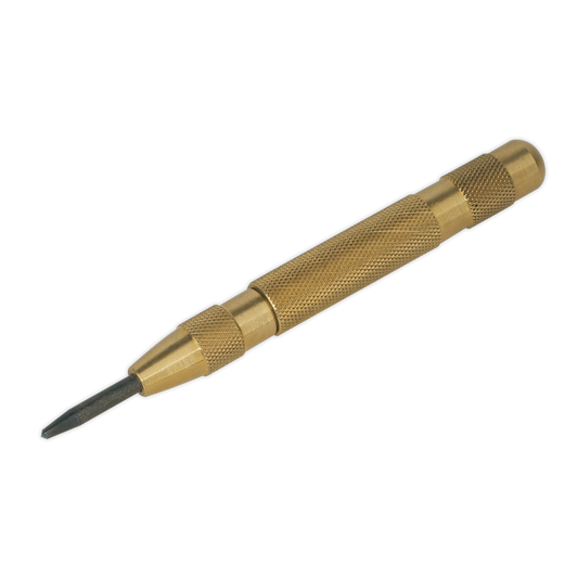Sealey Automatic Centre Punch With Knurled Brass Barrel Length 125mm AK9121