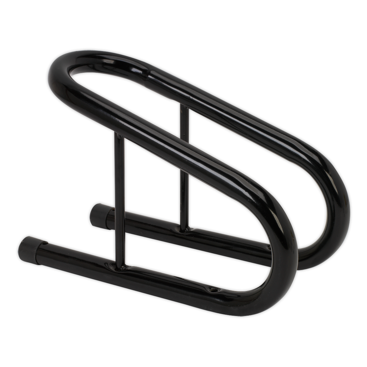 Sealey Motorcycle Wheel Chock Heavy Duty Tubular Frame 95mm - Black WC06