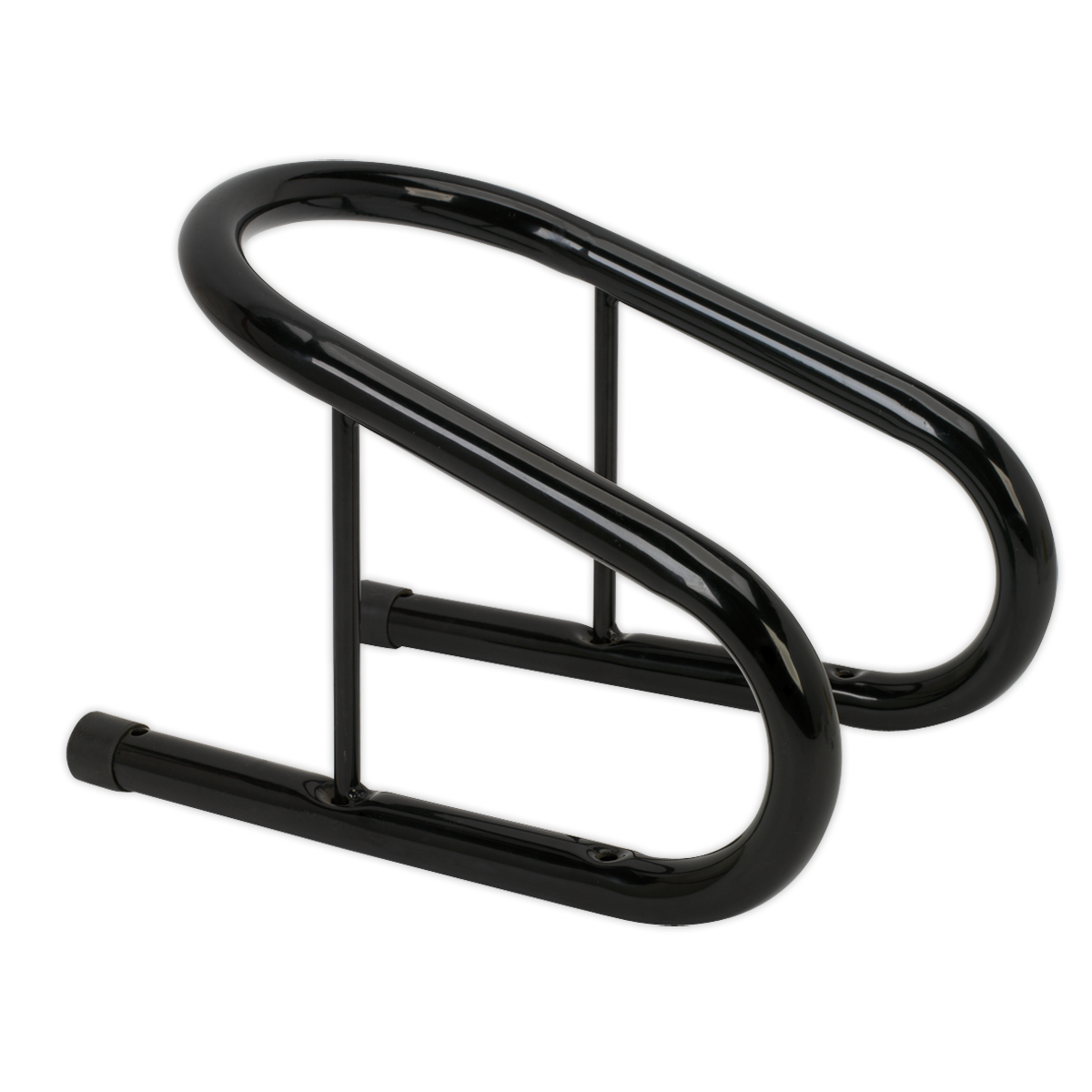 Sealey Motorcycle Wheel Chock Heavy Duty Tubular Frame 165mm Black WC08