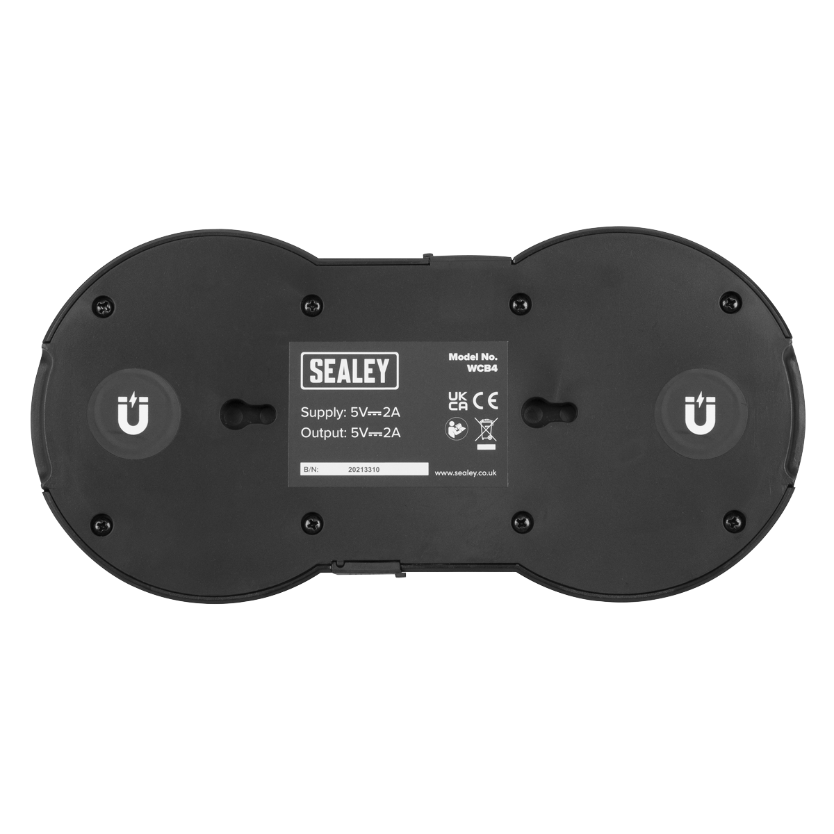Sealey Wireless Charging Base Double With Two Strong Magnets 5V-2A WCB4