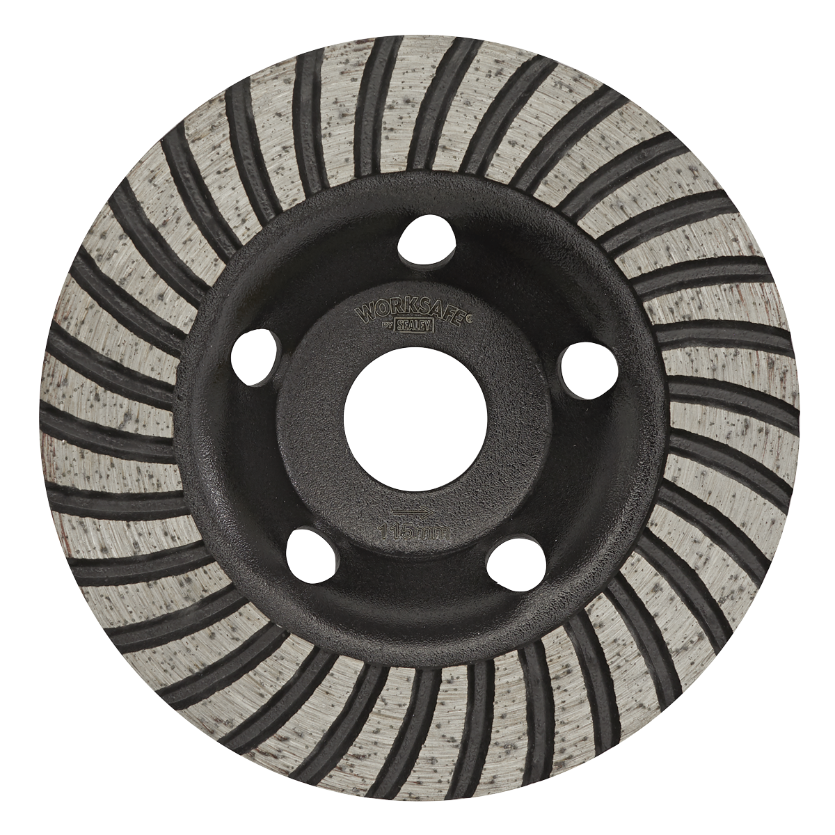 Sealey Concrete Grinding Head Turbo Row Cold Pressed - 115mm WDRTCUP115