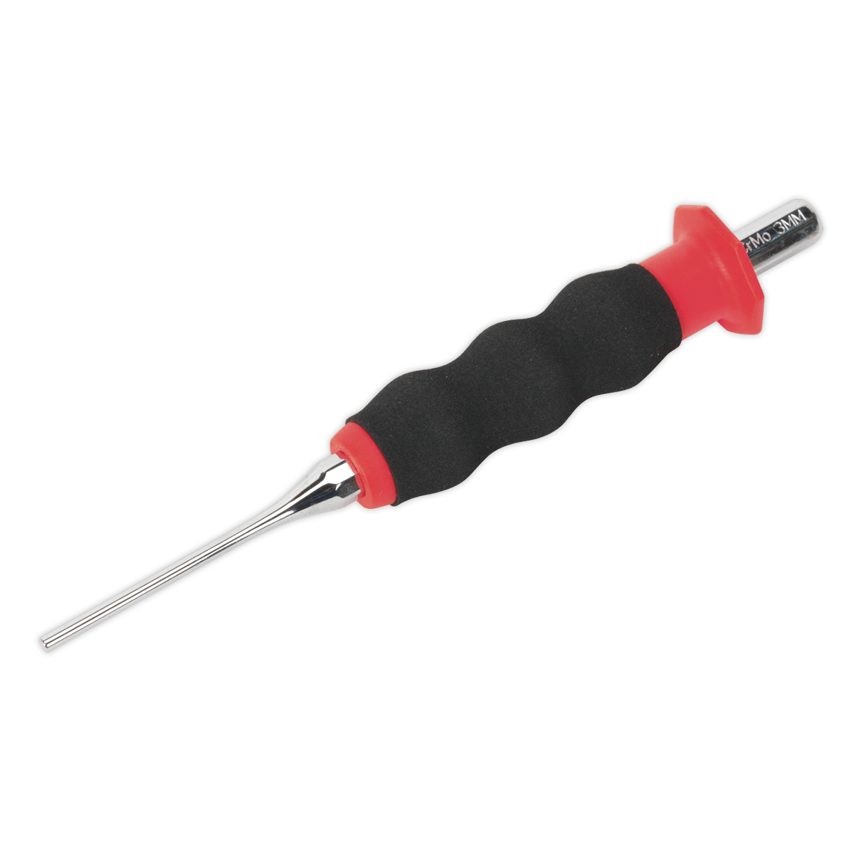 Sealey Sheathed Parallel Pin Punch Ø3mm Fully Polished Mirror Finish AK91313