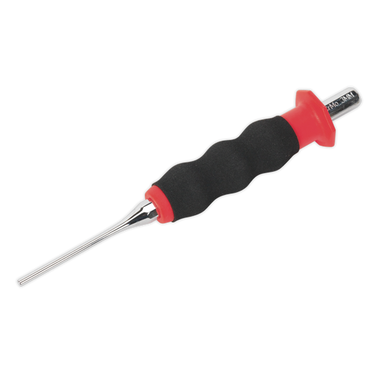 Sealey Sheathed Parallel Pin Punch Ø3mm Fully Polished Mirror Finish AK91313