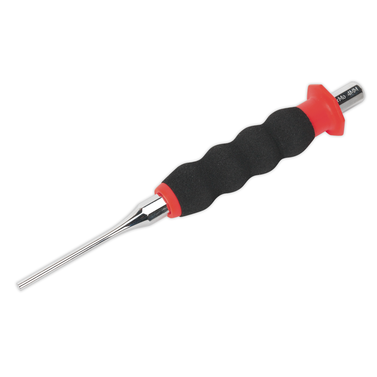 Sealey Sheathed Parallel Pin Punch Ø4mm Fully Polished Mirror Finish AK91314