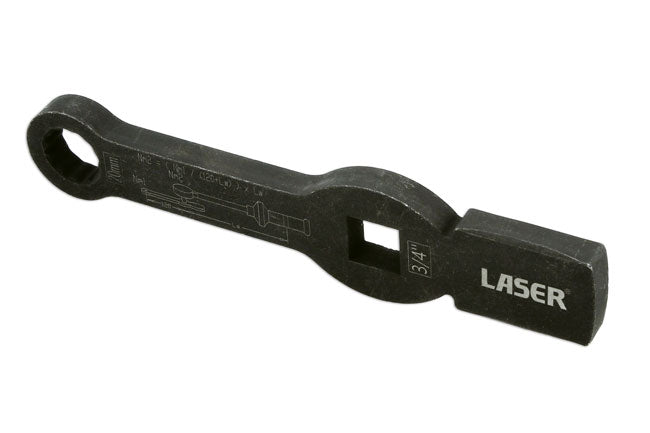 LASER 9141 Brake Caliper Wrench 20mm Spanner Size Steel 12-Point Hexagon Socket