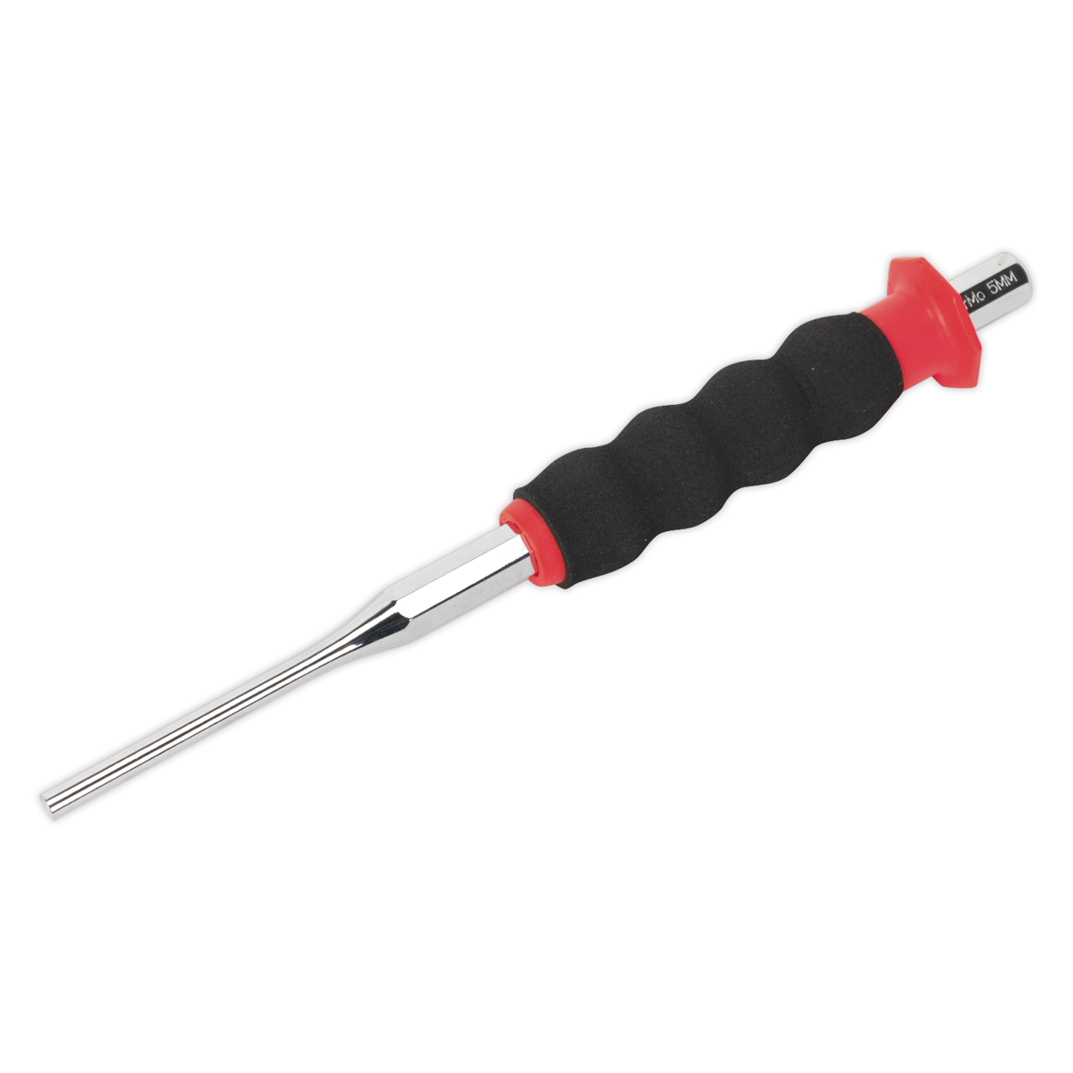 Sealey Sheathed Parallel Pin Punch Ø5mm Fully Polished Mirror Finish AK91315