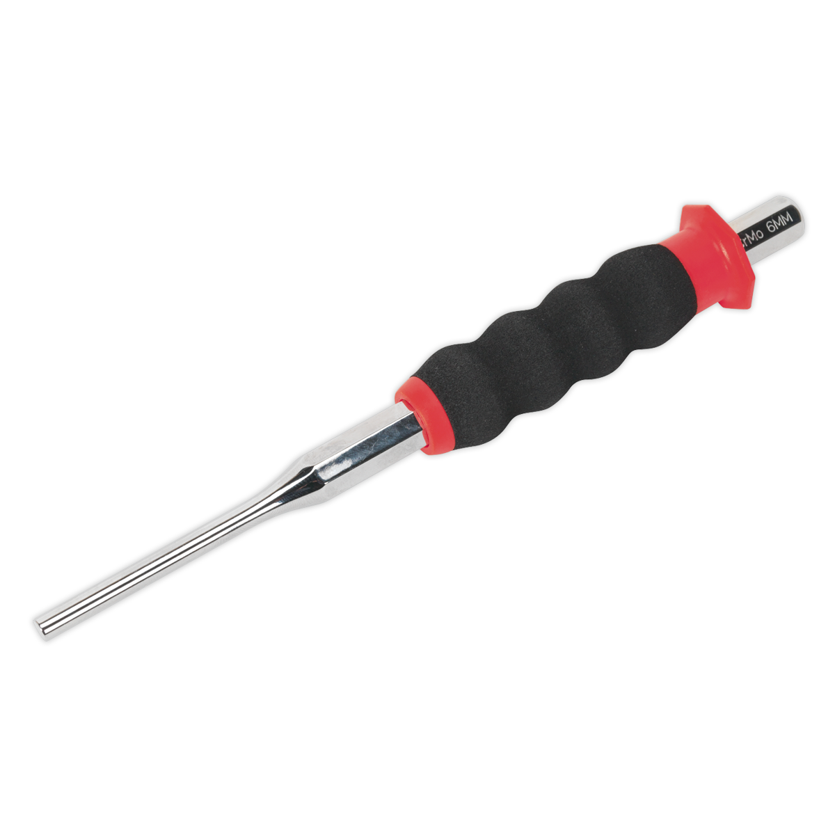 Sealey Sheathed Parallel Pin Punch Ø6mm Fully Polished Mirror Finish AK91316