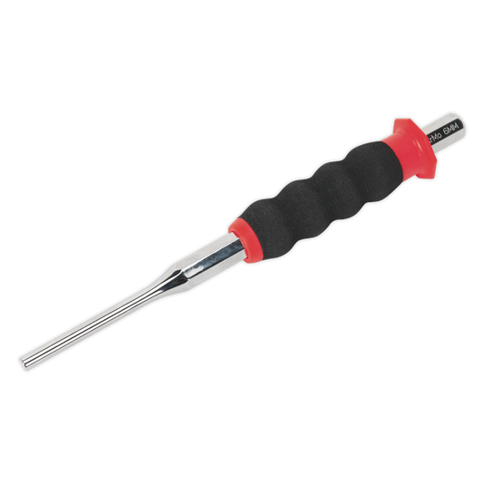Sealey Sheathed Parallel Pin Punch Ø6mm Fully Polished Mirror Finish AK91316