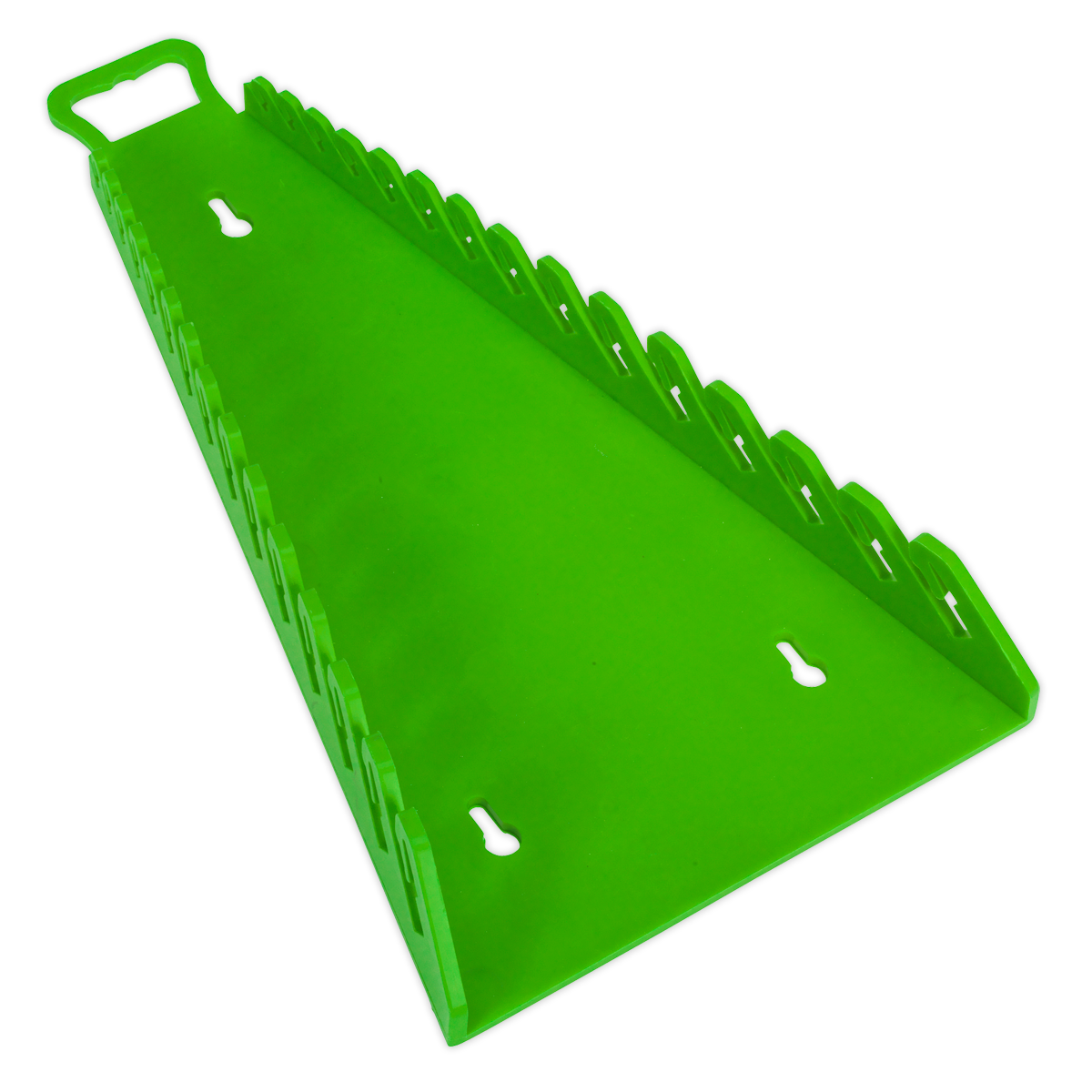 Sealey Premier Reverse Spanner Rack 15 Capacity Hi Vis Green Tool Storage WR09HV