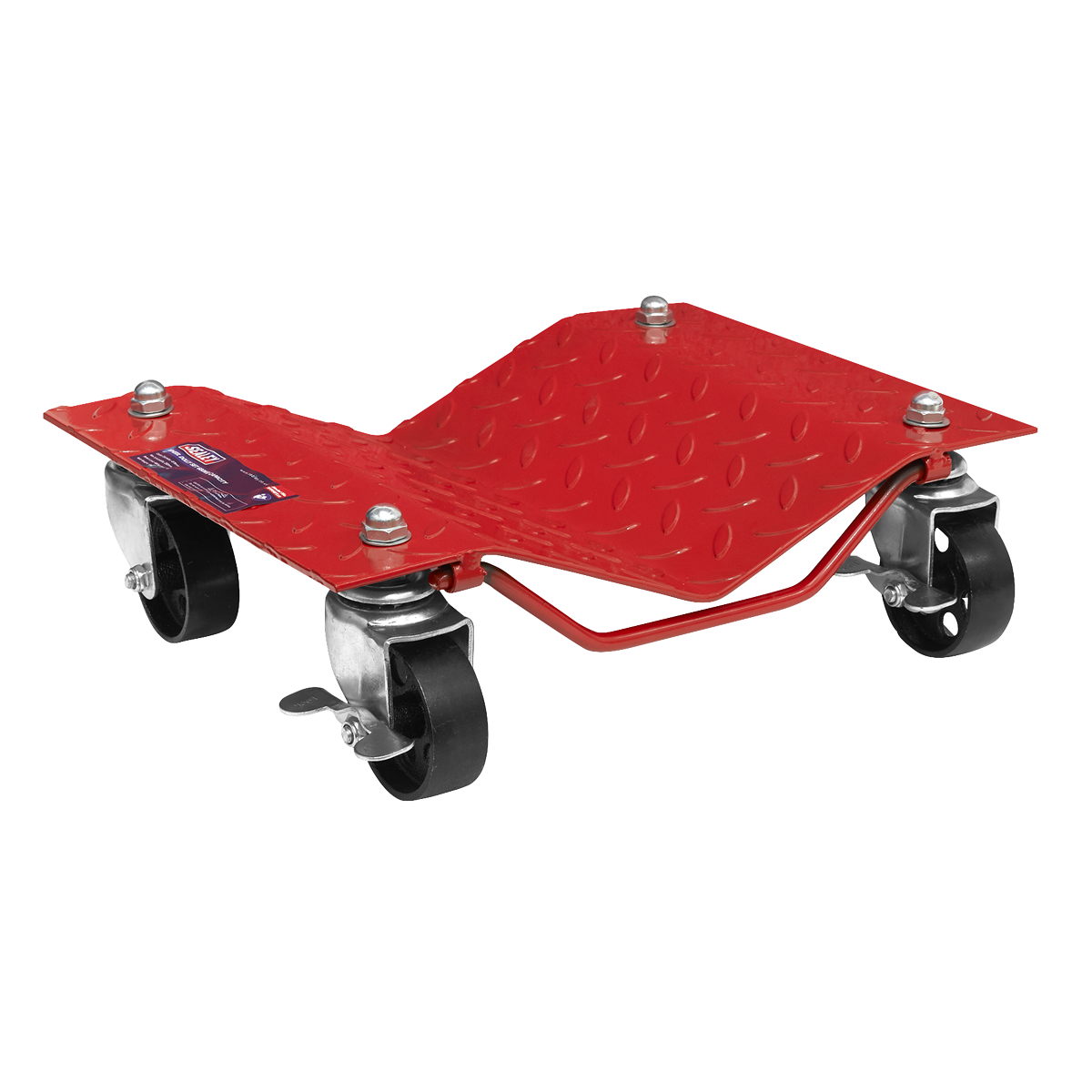 Sealey 2x Wheel Dolly Set Rust Resistant - 680kg Capacity Heavy Duty WS681