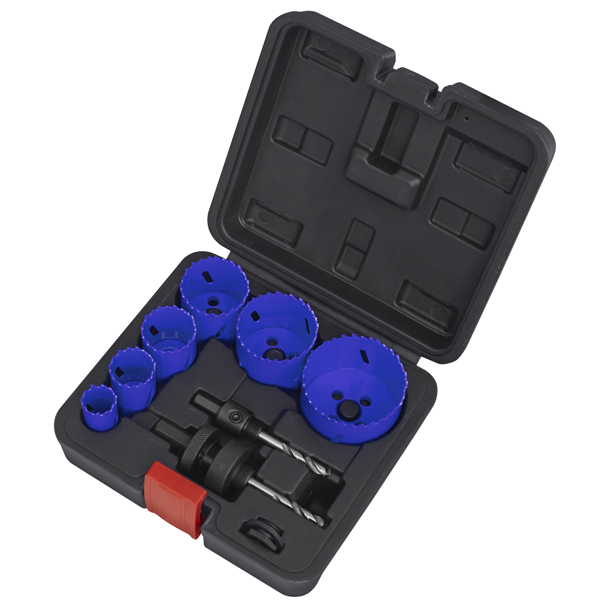 Sealey 9Pc Electricians Hole Saw Kit in Sturdy Storage Case Professional WSEHSK
