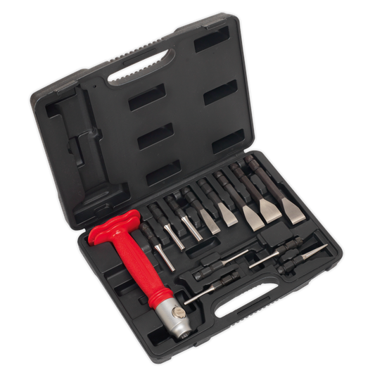 Sealey Interchangeable Punch & Chisel Set Corrosion Resistant 13 Pieces AK9215