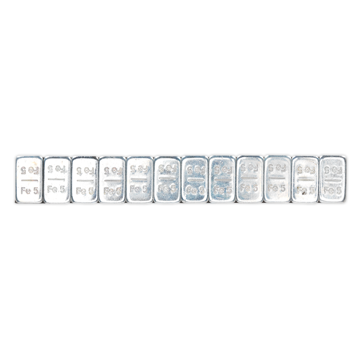 Sealey Wheel Weight 5g Adhesive Zinc Plated Steel Strip of 12 Pack Of 100 WWSA5
