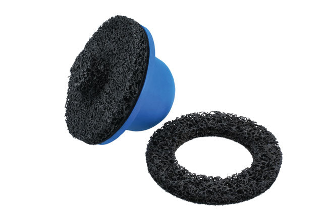 LASER 9170 Wheel Hub Cleaning Brush Kit Steel & Nylon Attachment Workshop Tool