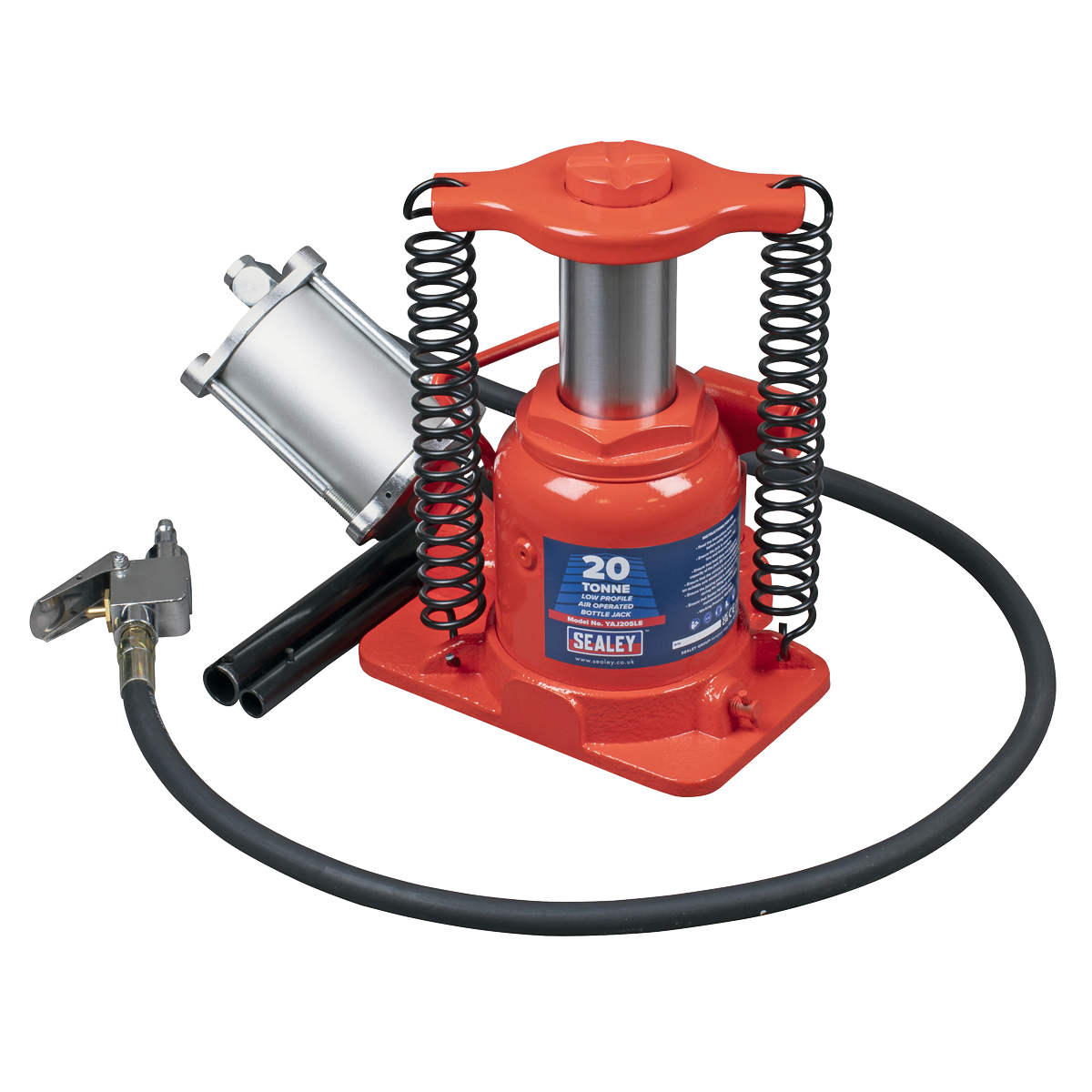 Sealey Low Profile Air Operated Hydraulic Bottle Jack 20 Tonne YAJ20SLE