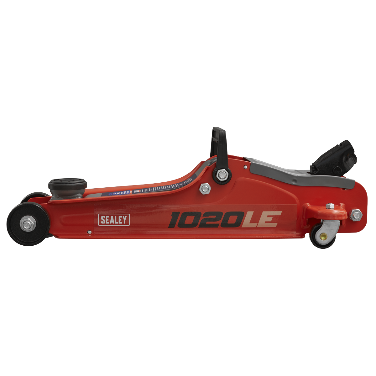 Sealey 2 Tonne Low Profile Short Chassis Hydraulic Trolley Jack Red 1020LE