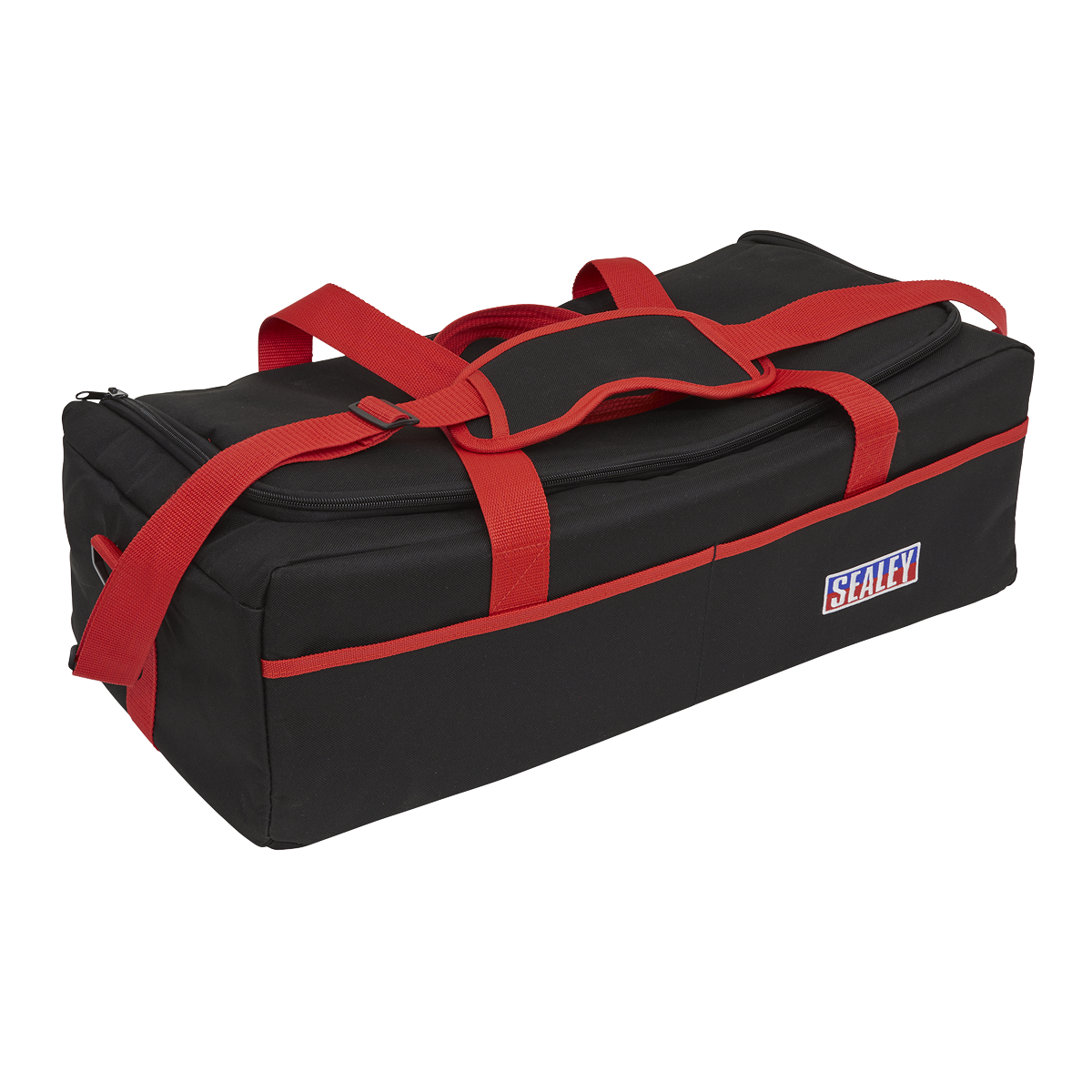 Sealey 2 Tonne Low Entry Short Chassis Trolley Jack Hi-Vis Set 1020LEHVBAGCOMBO