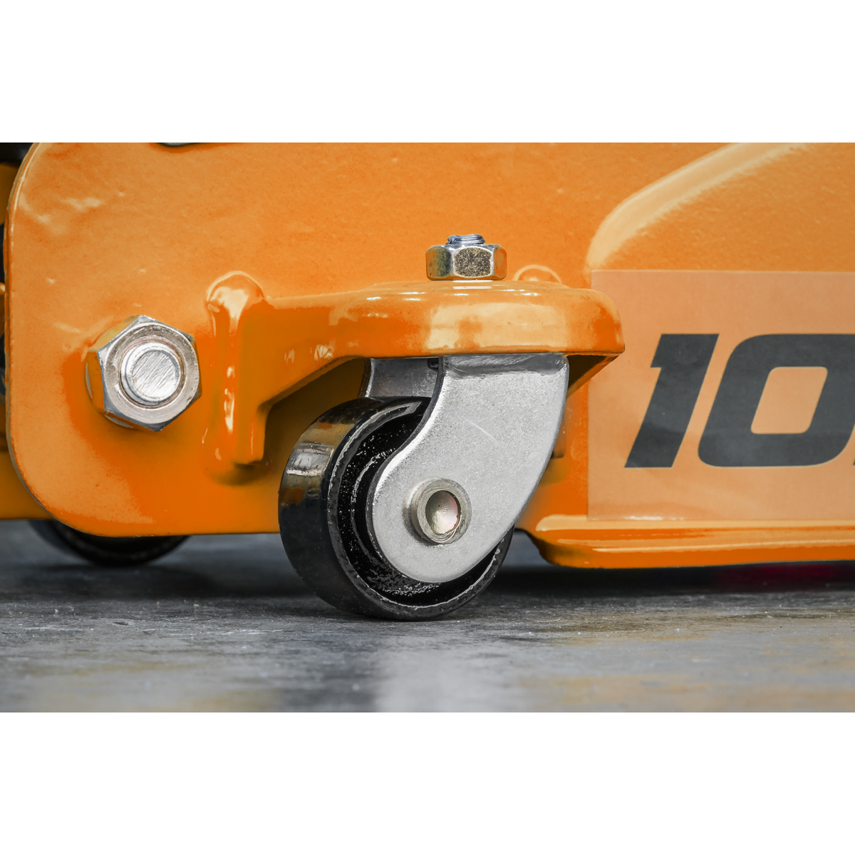Sealey 2 Tonne Low Profile Short Chassis Trolley Jack Orange 385mm 1020LEO